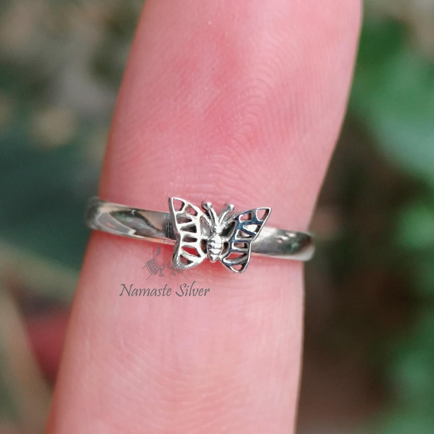 Butterfly Ring, 925 Sterling Silver Dainty Promise Ring, Monarch Butterfly Ring, Handmade Boho Jewelry, Minimalist Ring, Unique Gift for Her