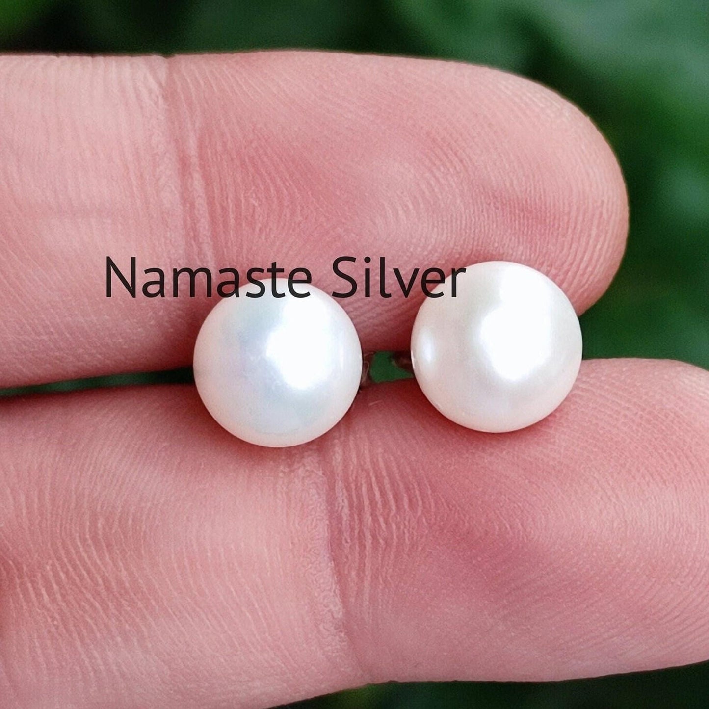 Pearl Stud Earrings, 925 Sterling Silver Jewelry, Handmade Pearl Earrings, June Birthstone, Round Pearl Stud Posts, Gift For Her Birthday