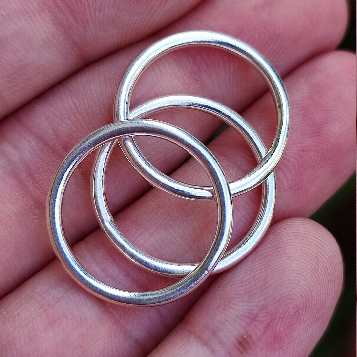 Thin Ring Band, 925 Solid Sterling Silver Stackable Round Ring, 2.0 mm Dainty Superfine Plain Silver Handmade Jewelry, Gift for Her and Him
