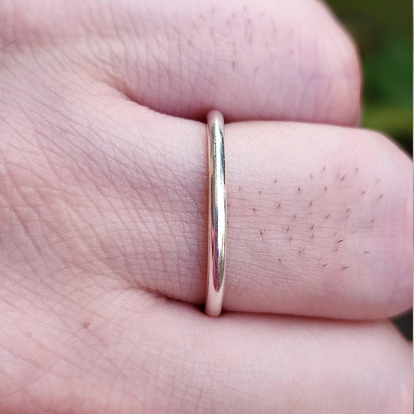 Thin Ring Band, 925 Solid Sterling Silver Stackable Round Ring, 2.0 mm Dainty Superfine Plain Silver Handmade Jewelry, Gift for Her and Him
