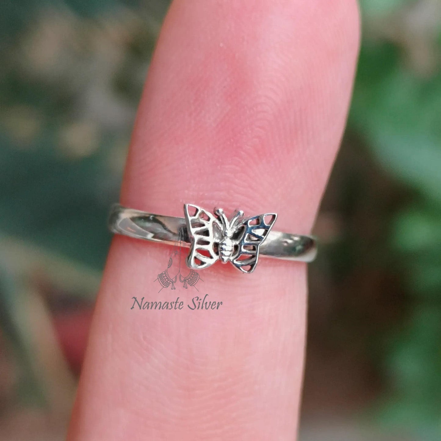 Butterfly Ring, 925 Sterling Silver Dainty Promise Ring, Monarch Butterfly Ring, Handmade Boho Jewelry, Minimalist Ring, Unique Gift for Her