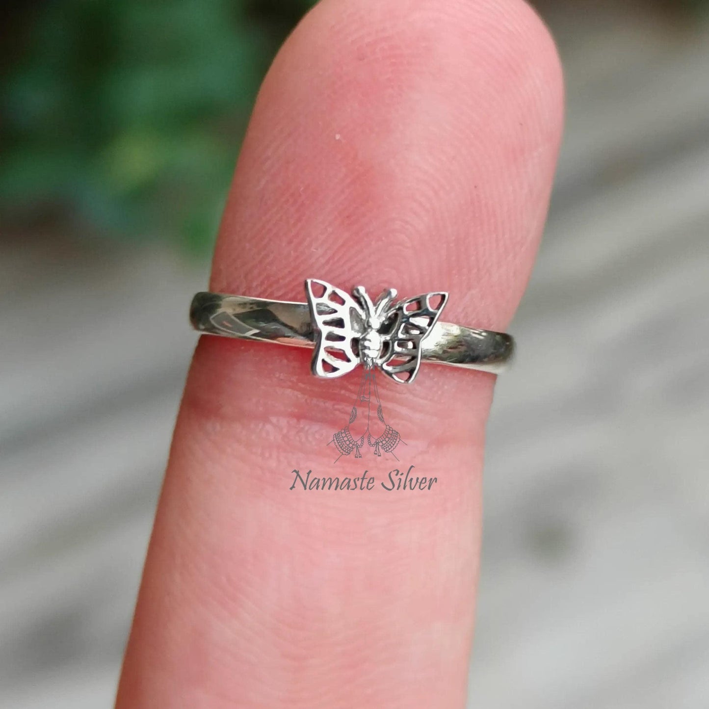 Butterfly Ring, 925 Sterling Silver Dainty Promise Ring, Monarch Butterfly Ring, Handmade Boho Jewelry, Minimalist Ring, Unique Gift for Her