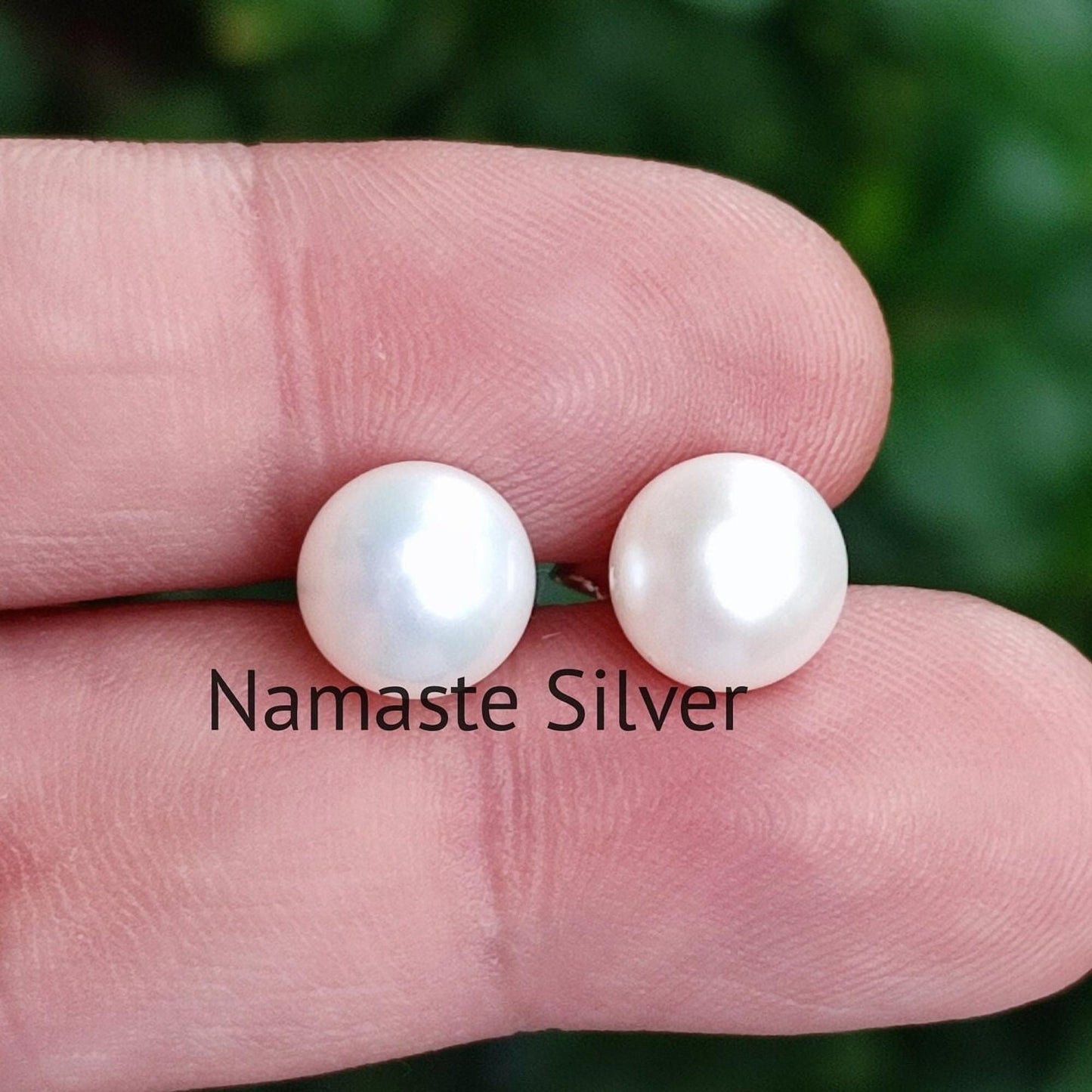 Pearl Stud Earrings, 925 Sterling Silver Jewelry, Handmade Pearl Earrings, June Birthstone, Round Pearl Stud Posts, Gift For Her Birthday