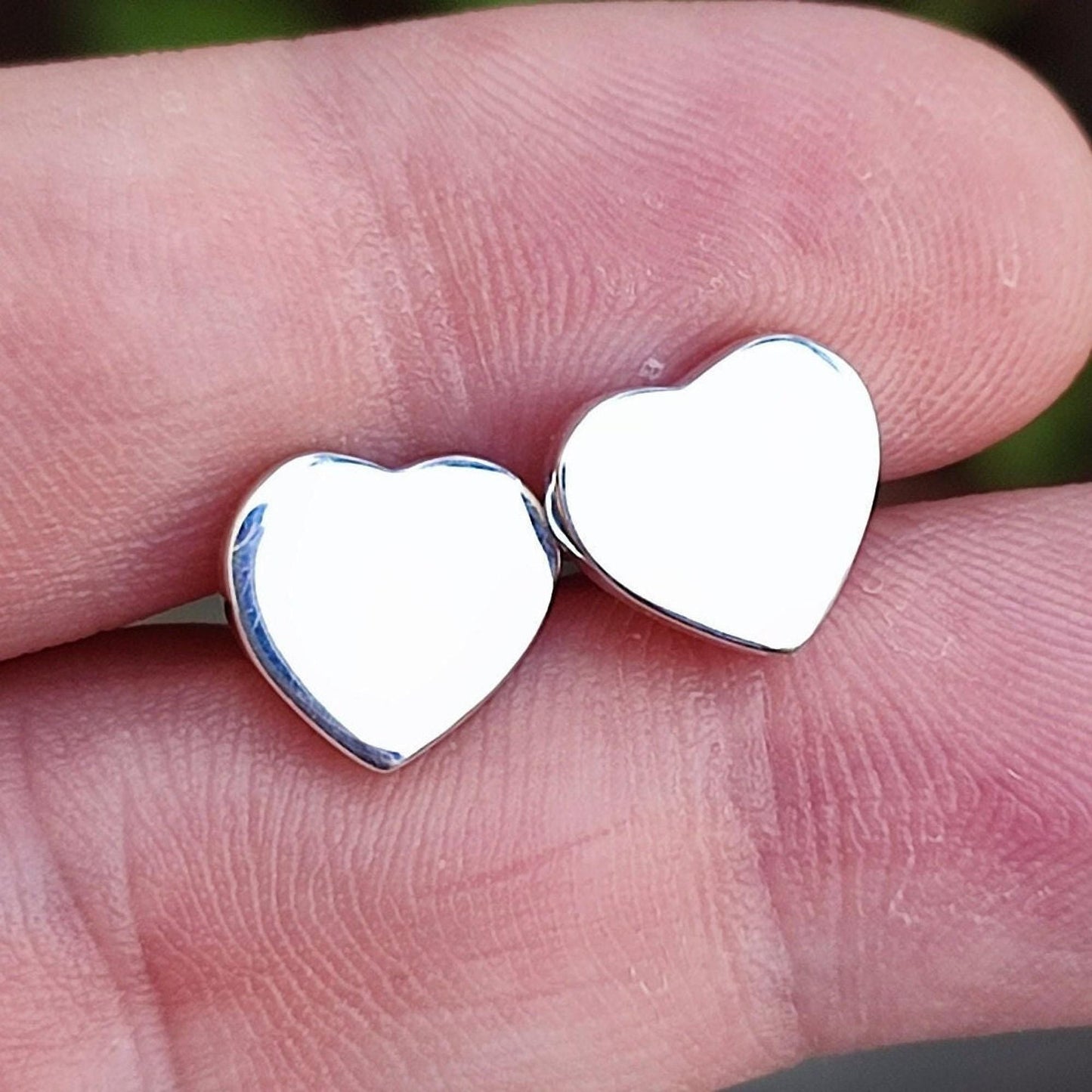 Heart Stud Earrings, 925 Sterling Silver Heart Stud Posts, Tiny Heart Studs, Dainty Heart Studs, Elegant Gift For Her, Minimalist Design